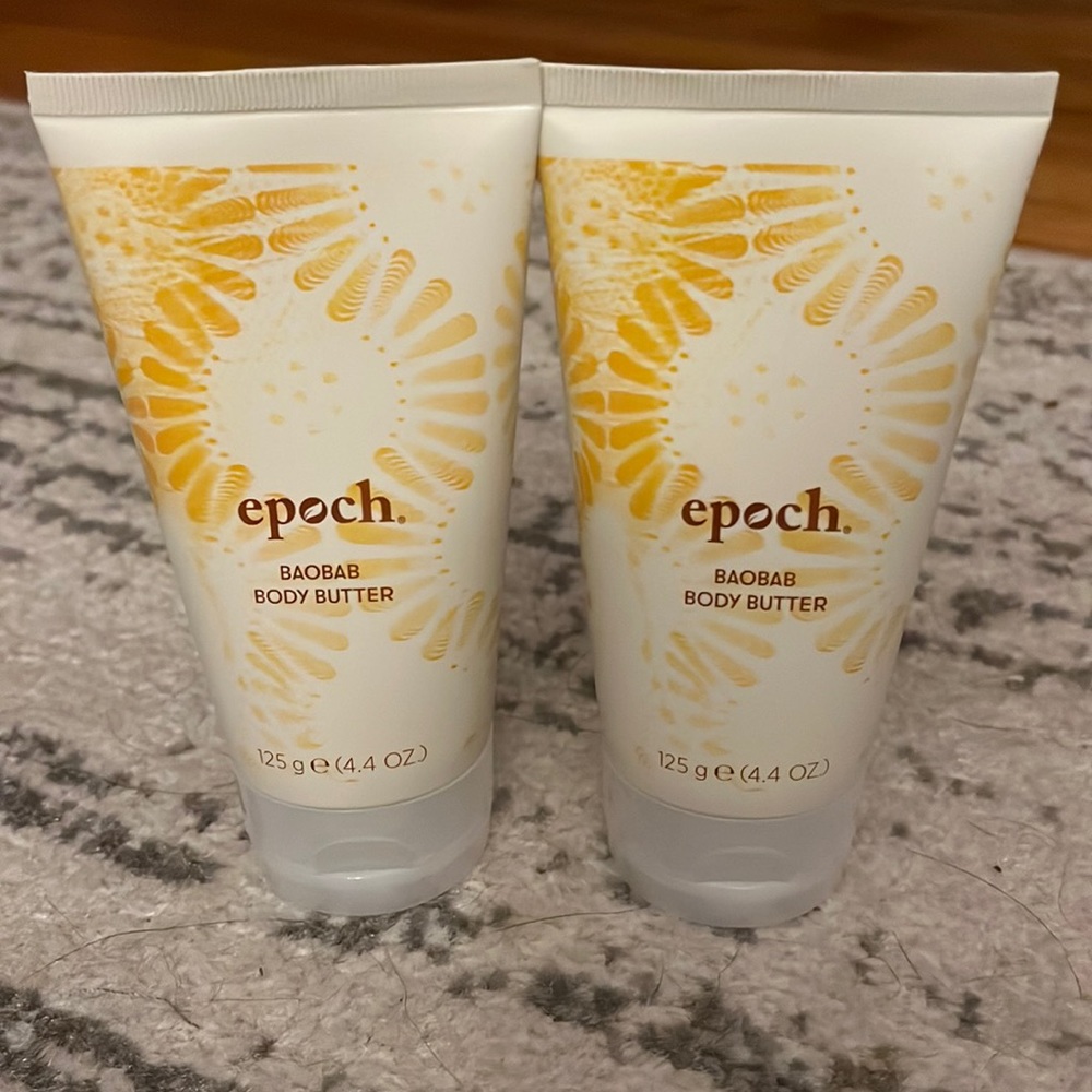 COPY - Epoch Baobab body butter. 4.4oz tube. Set of 2 tubes.